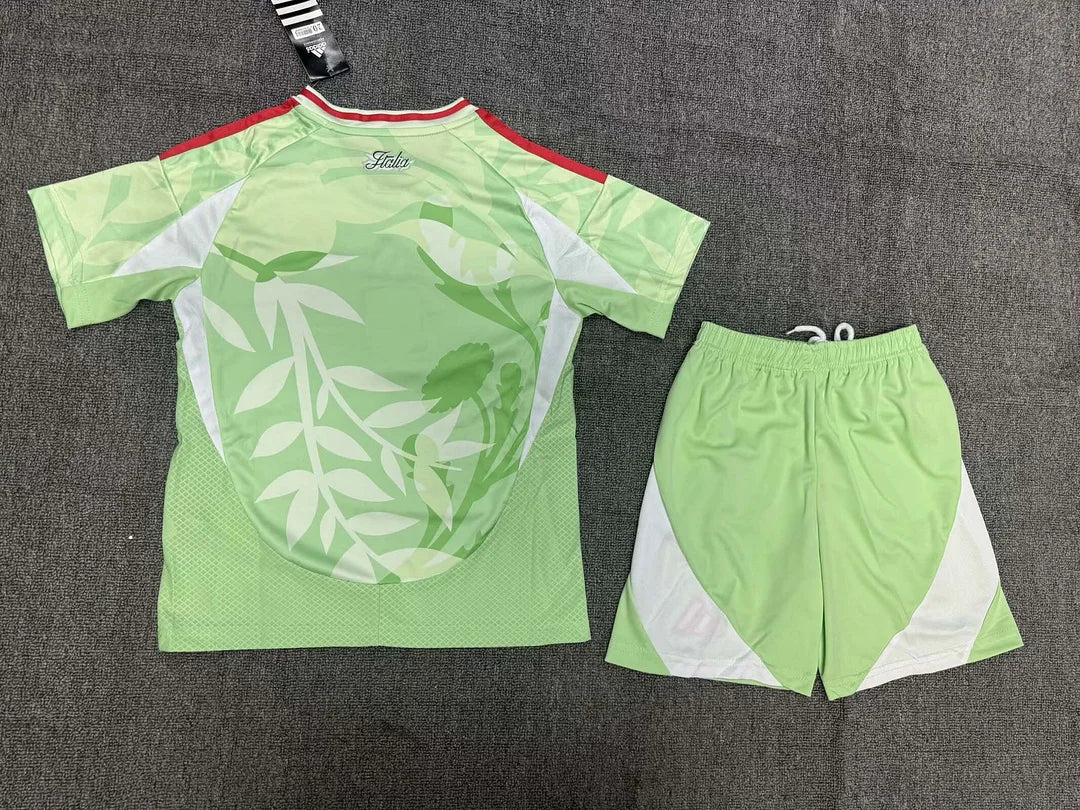 Maglia e pantaloncino da calcio da trasferta della nazionale italiana 2025, per bambini