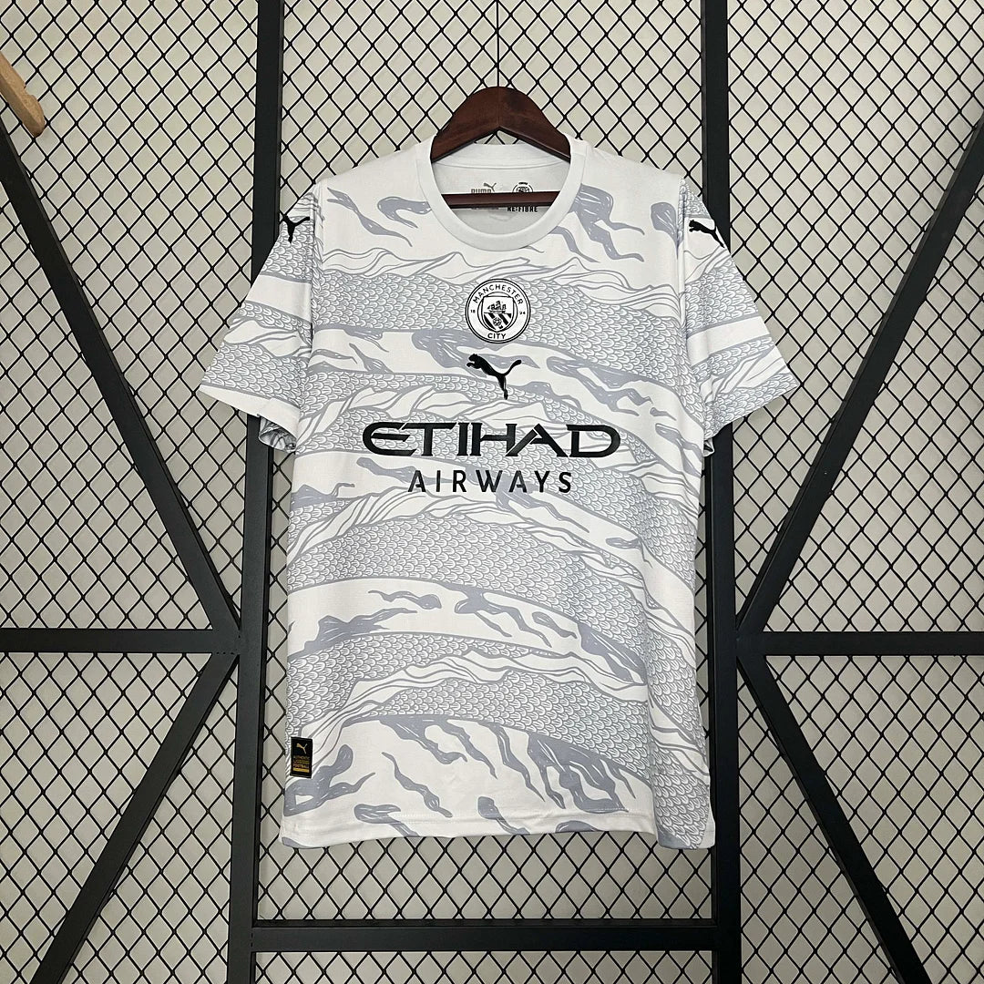Maglia da calcio grigia edizione speciale del Manchester City 2023/2024