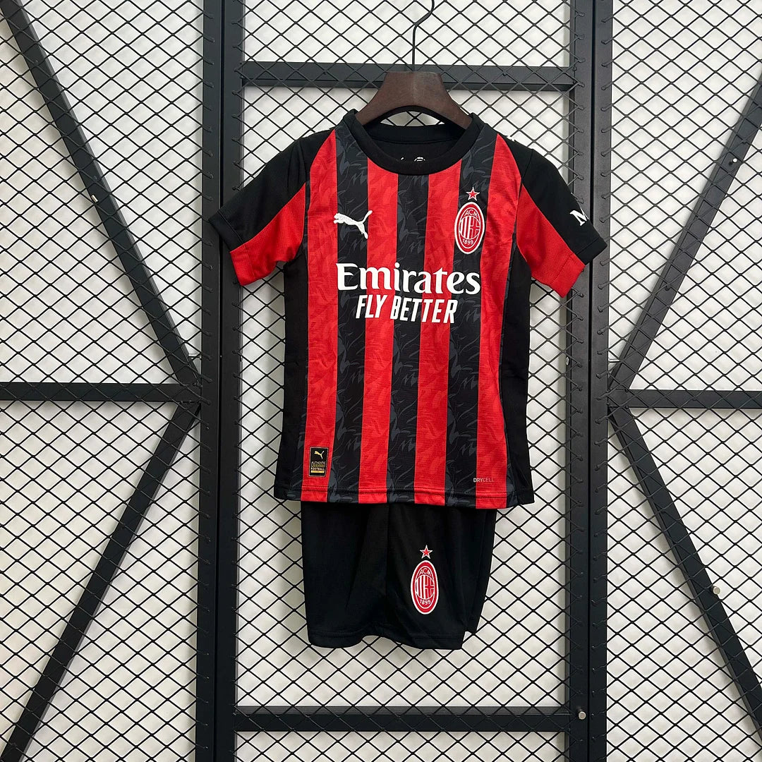 AC Milan Home Soccer Jersey 2025/2026, for kids