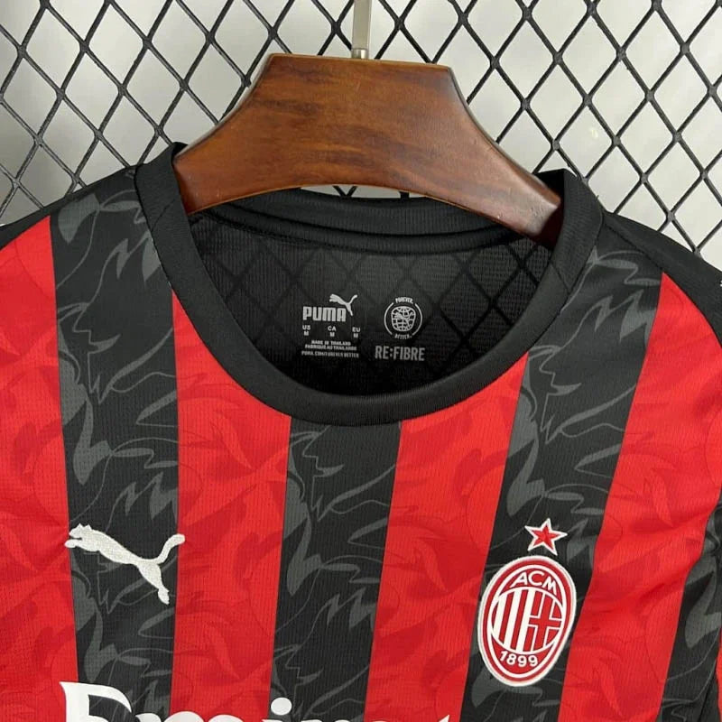 AC Milan Home 2025/2026 Long Sleeve Football Shirt