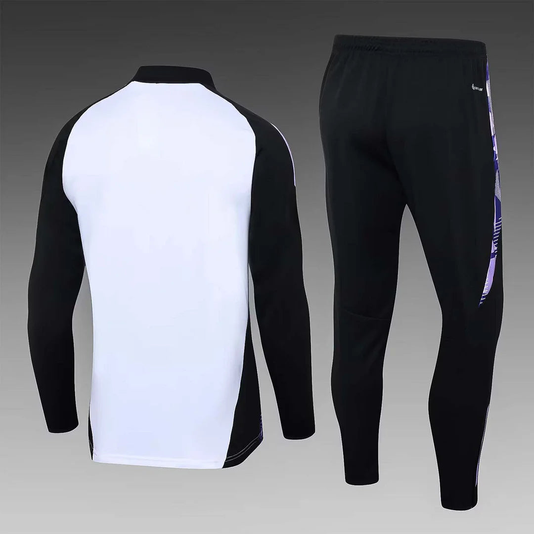 Completo da allenamento Germania Half-Pull 2024, maglia bianca
