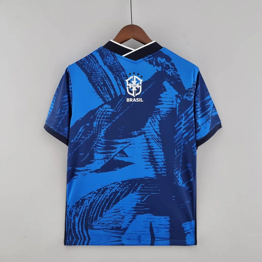 Maglia da calcio classica blu del Brasile 2022