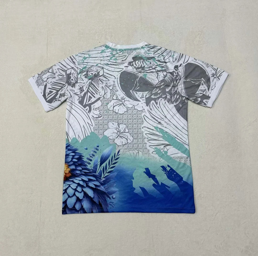 Maglia da calcio Brasile 2025 edizione speciale bianca e blu