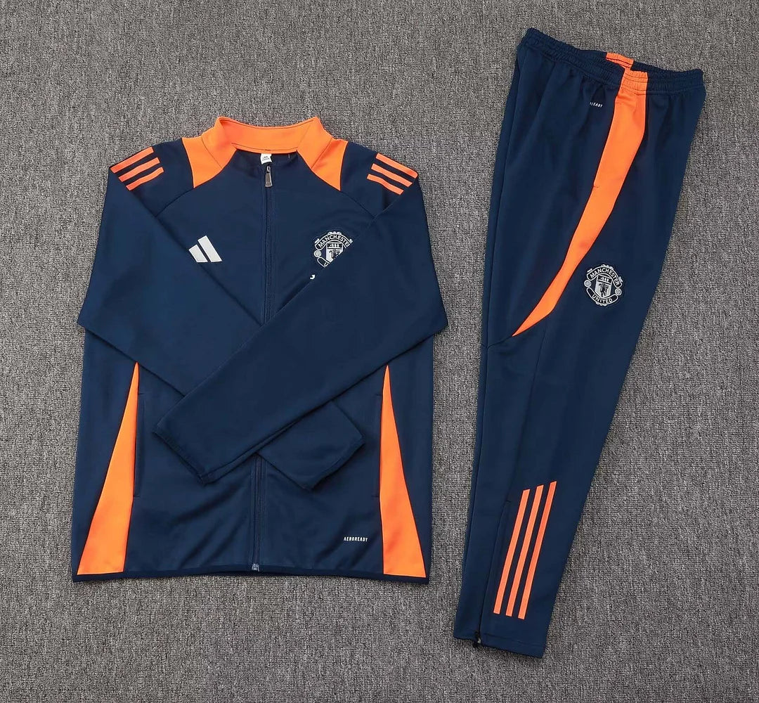 Tuta da calcio con zip lunga Manchester United 2024/2025
