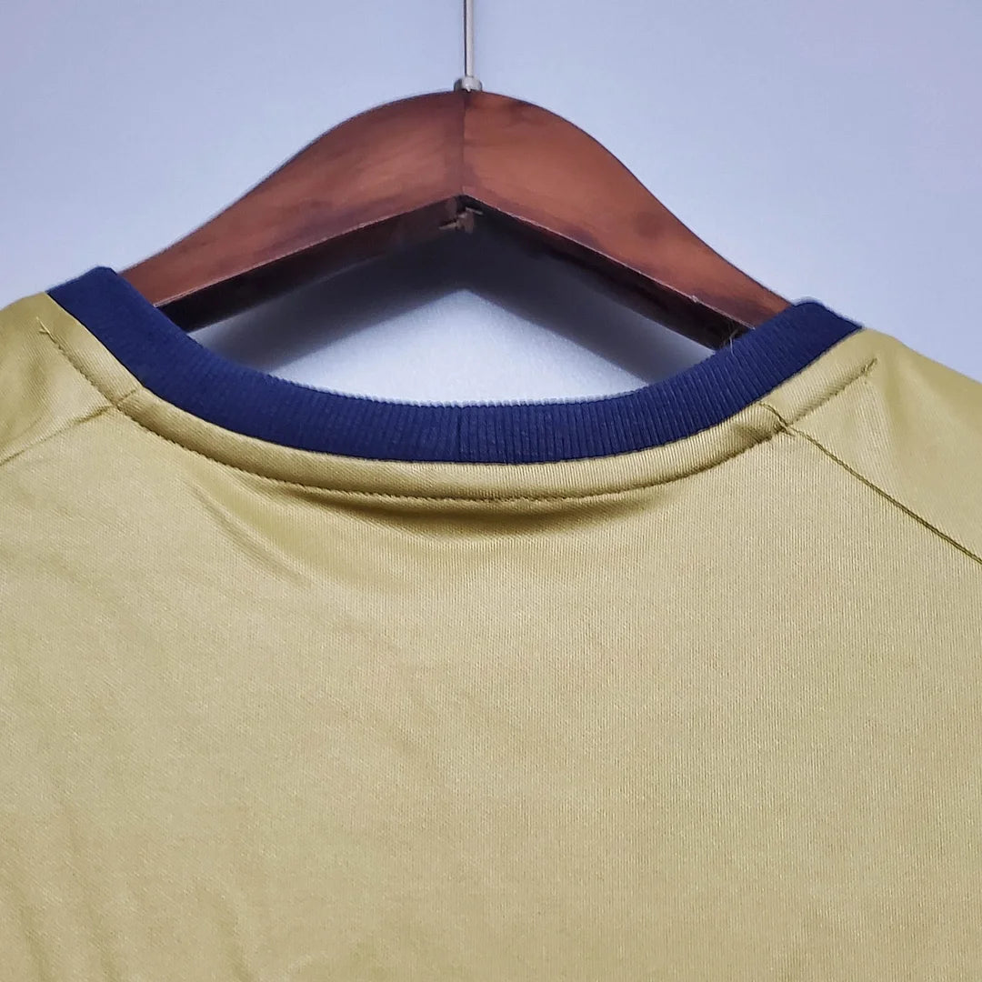 Maglia da calcio retrò da portiere dell'Italia del 2006, colore oro