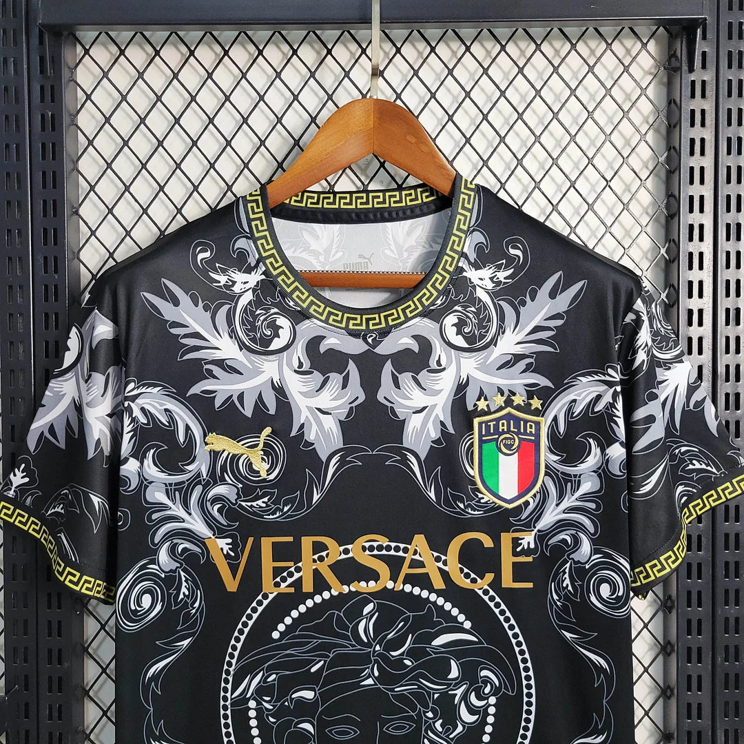 Maglia da calcio nera edizione speciale Italia 2023