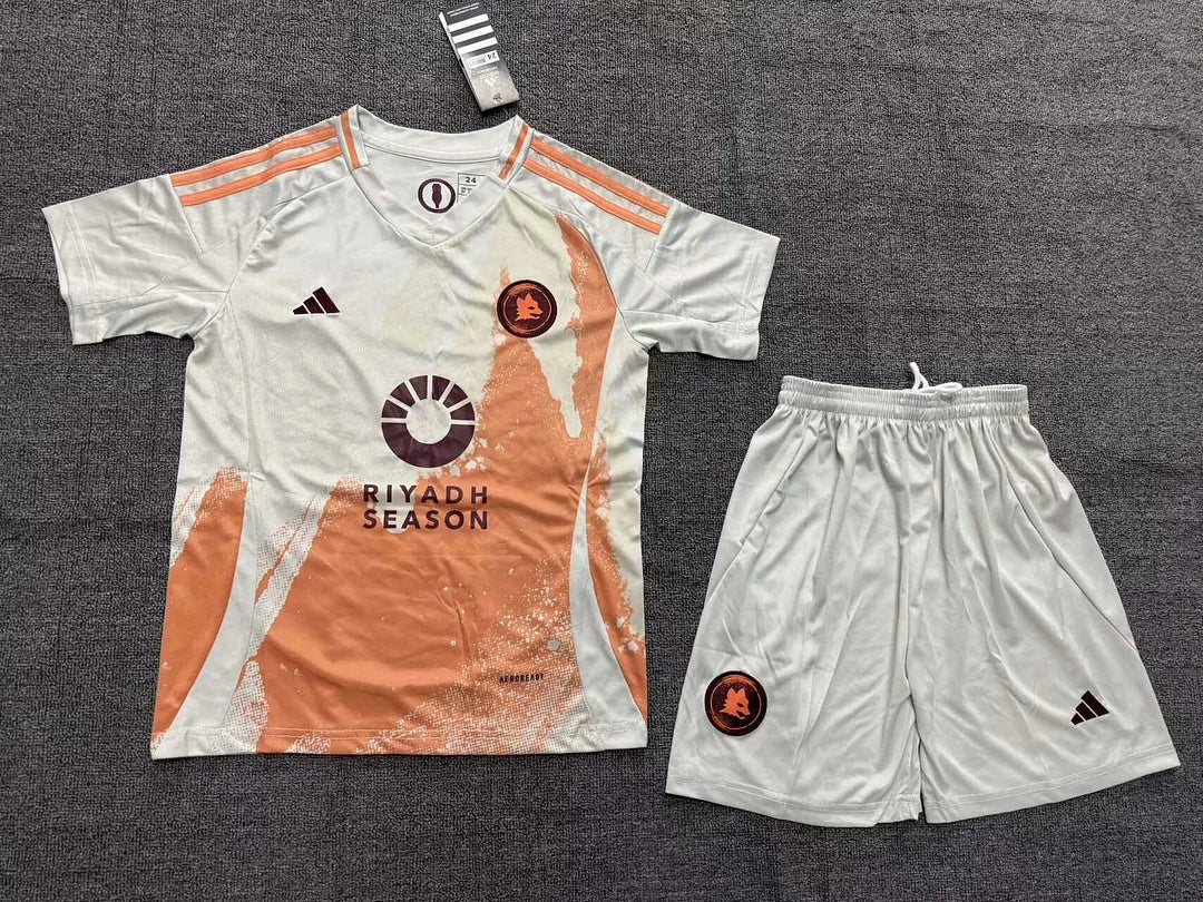 Roma 2024/2025 Away Football Shirt and Shorts for Kids
