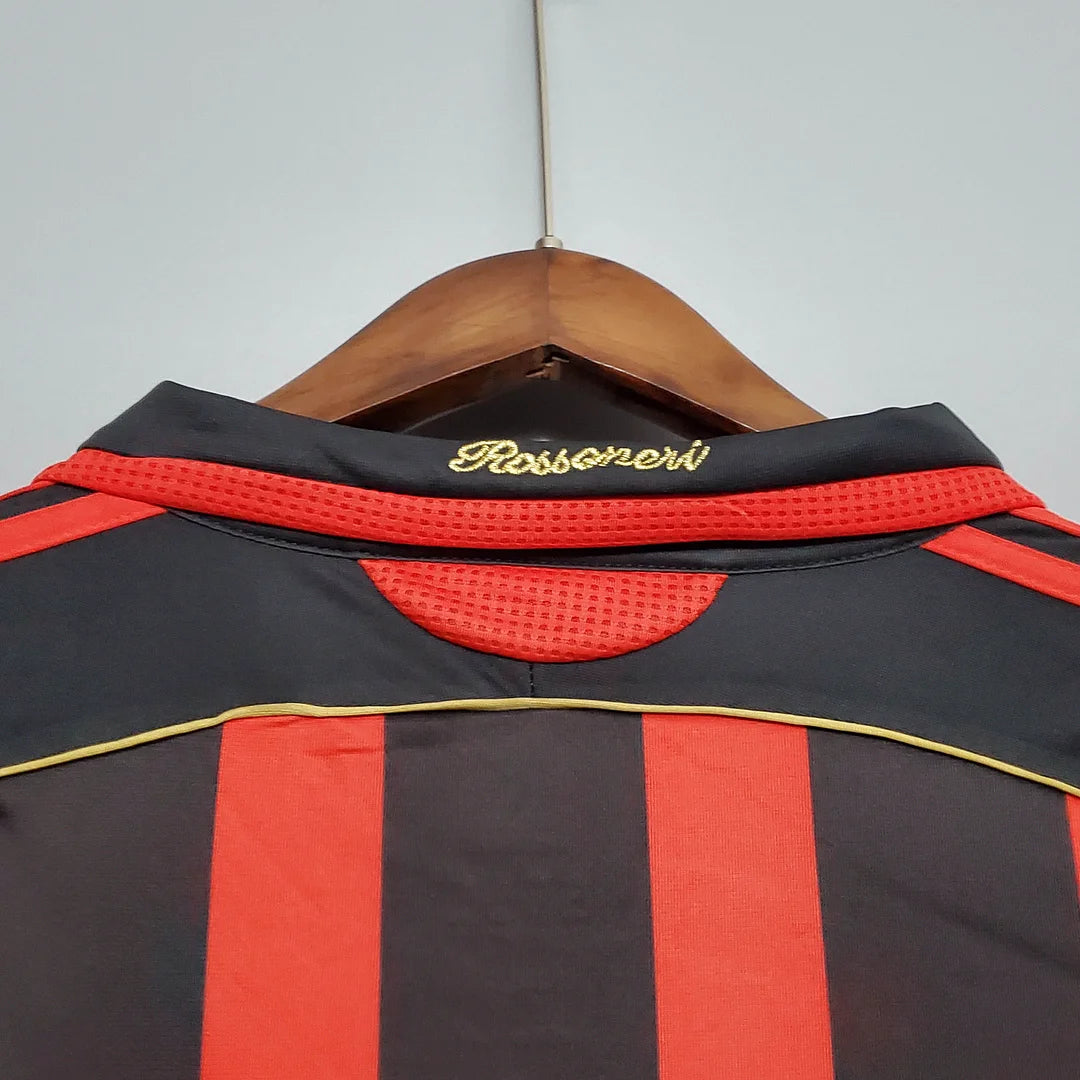 AC Milan 2006/2007 Home Long Sleeve Retro Football Shirt