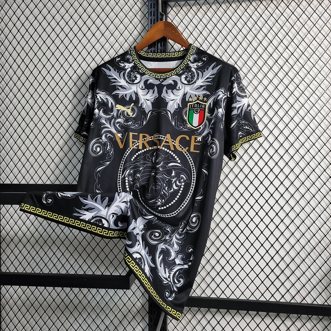 Maglia da calcio nera edizione speciale Italia 2023