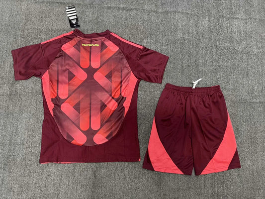 Maglia e pantaloncino da calcio da trasferta della Germania 2025, per bambini