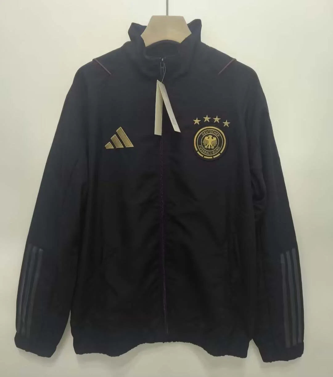 Giubbino da calcio nera antivento della Germania 2025