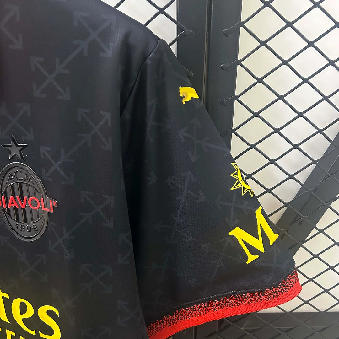 AC Milan 2024/2025 Away Black Soccer Jersey, Fourth Kit