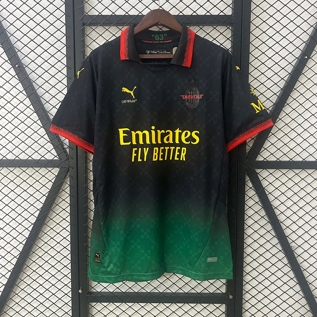 AC Milan 2024/2025 Away Black Soccer Jersey, Fourth Kit