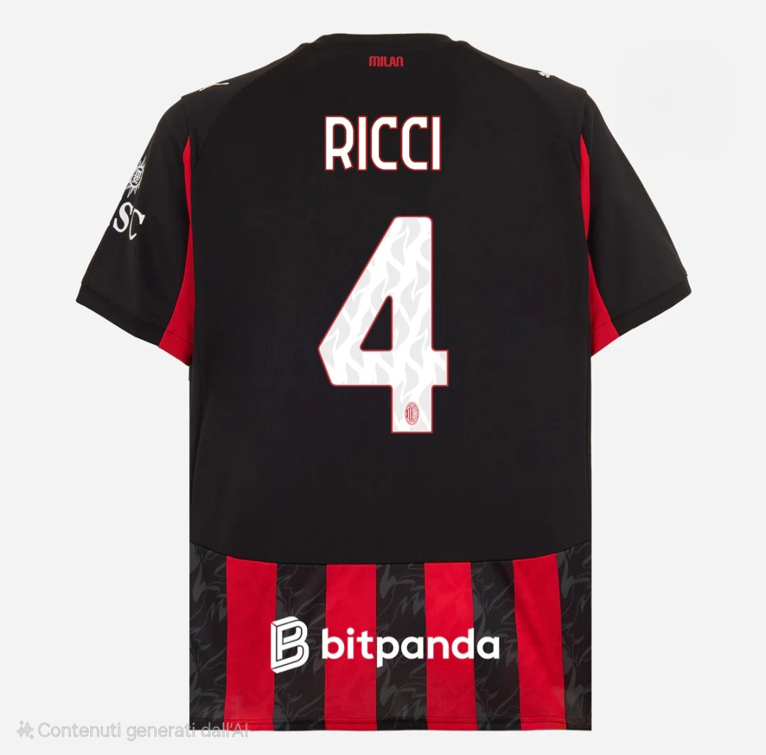 Ricci #4, Ac Milan maglia casalinga 2025/2026