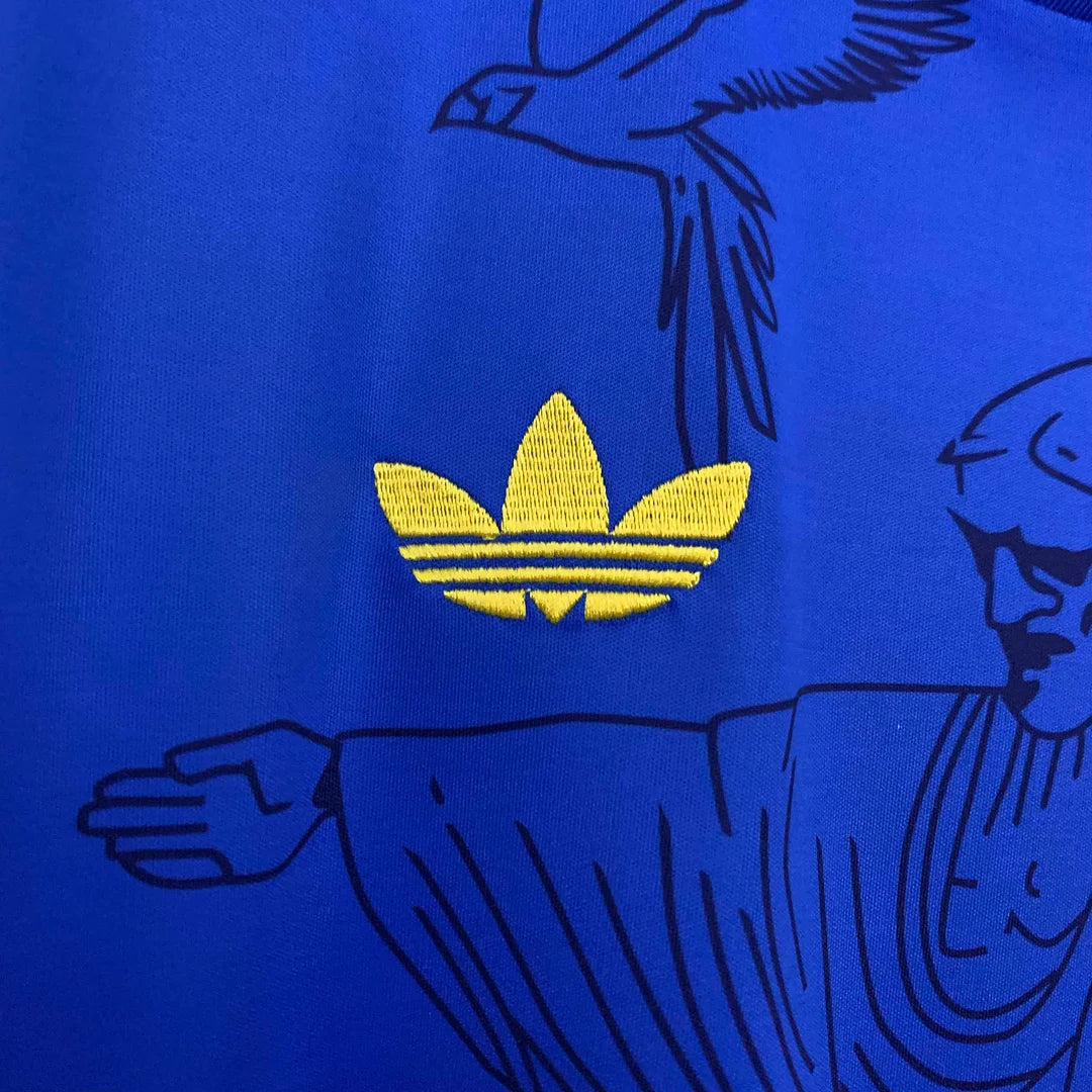 Maglia da calcio blu Jesus, edizione speciale Brasile 2025