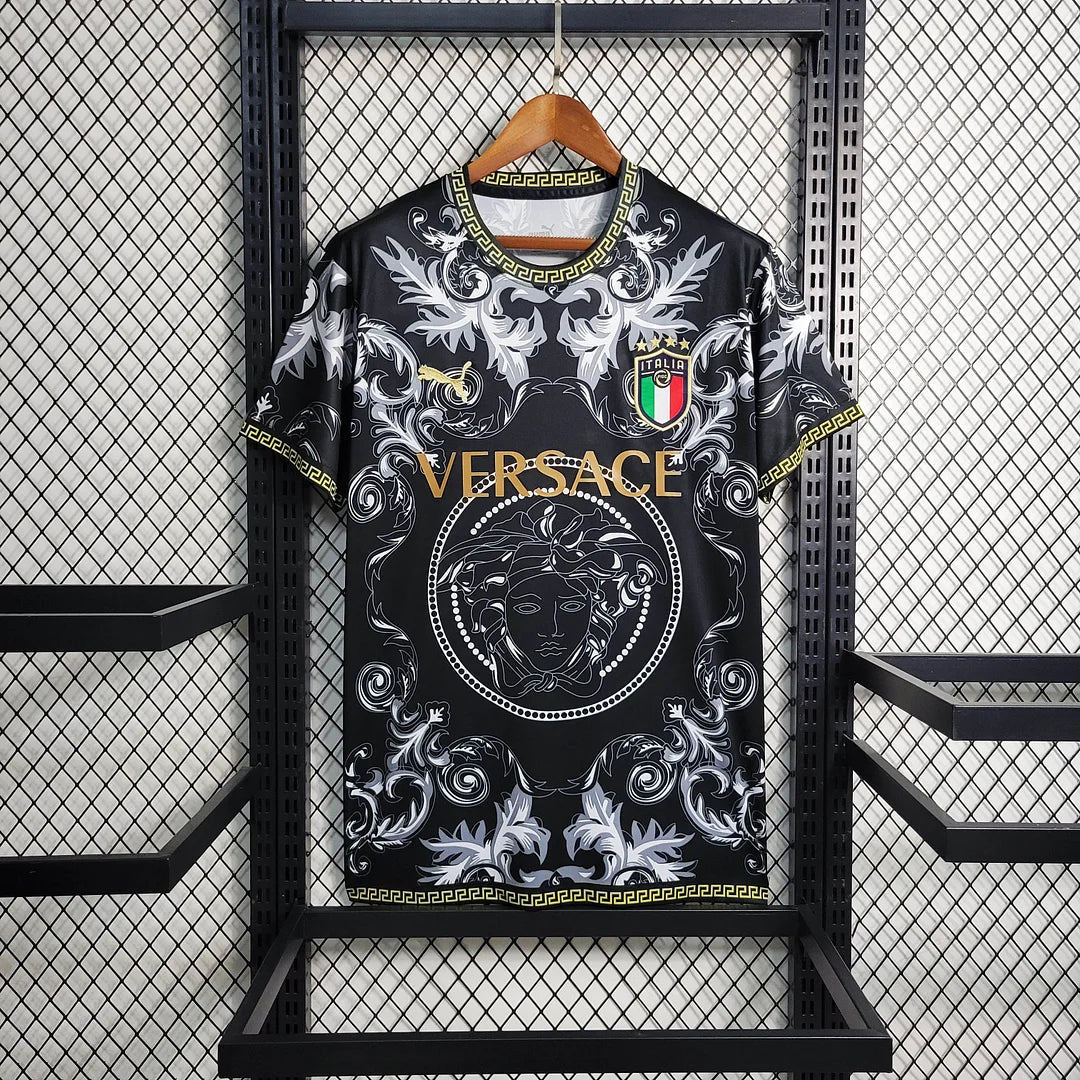 Maglia da calcio nera edizione speciale Italia 2023