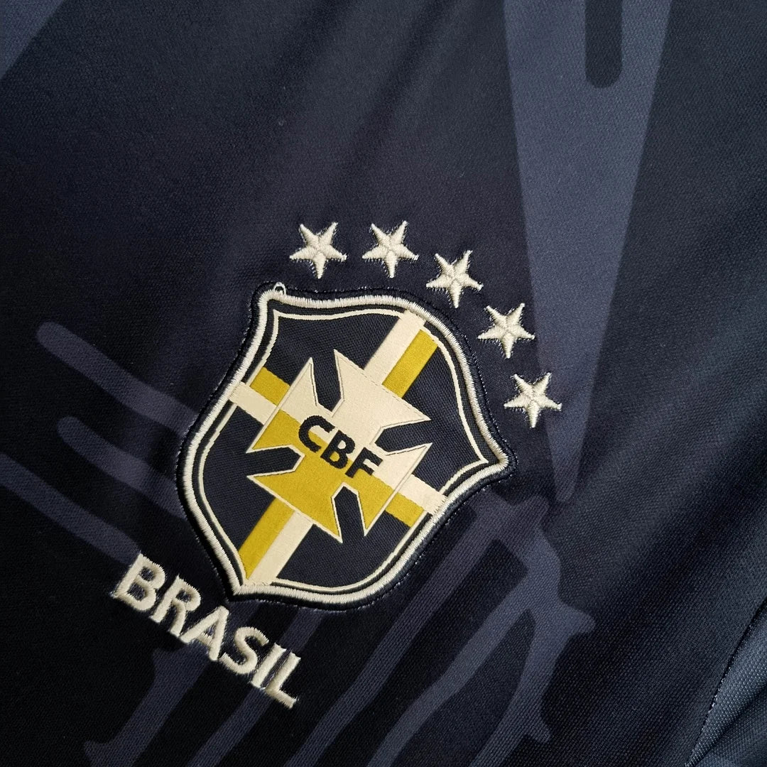Maglia da calcio nera edizione speciale Brasile 2022