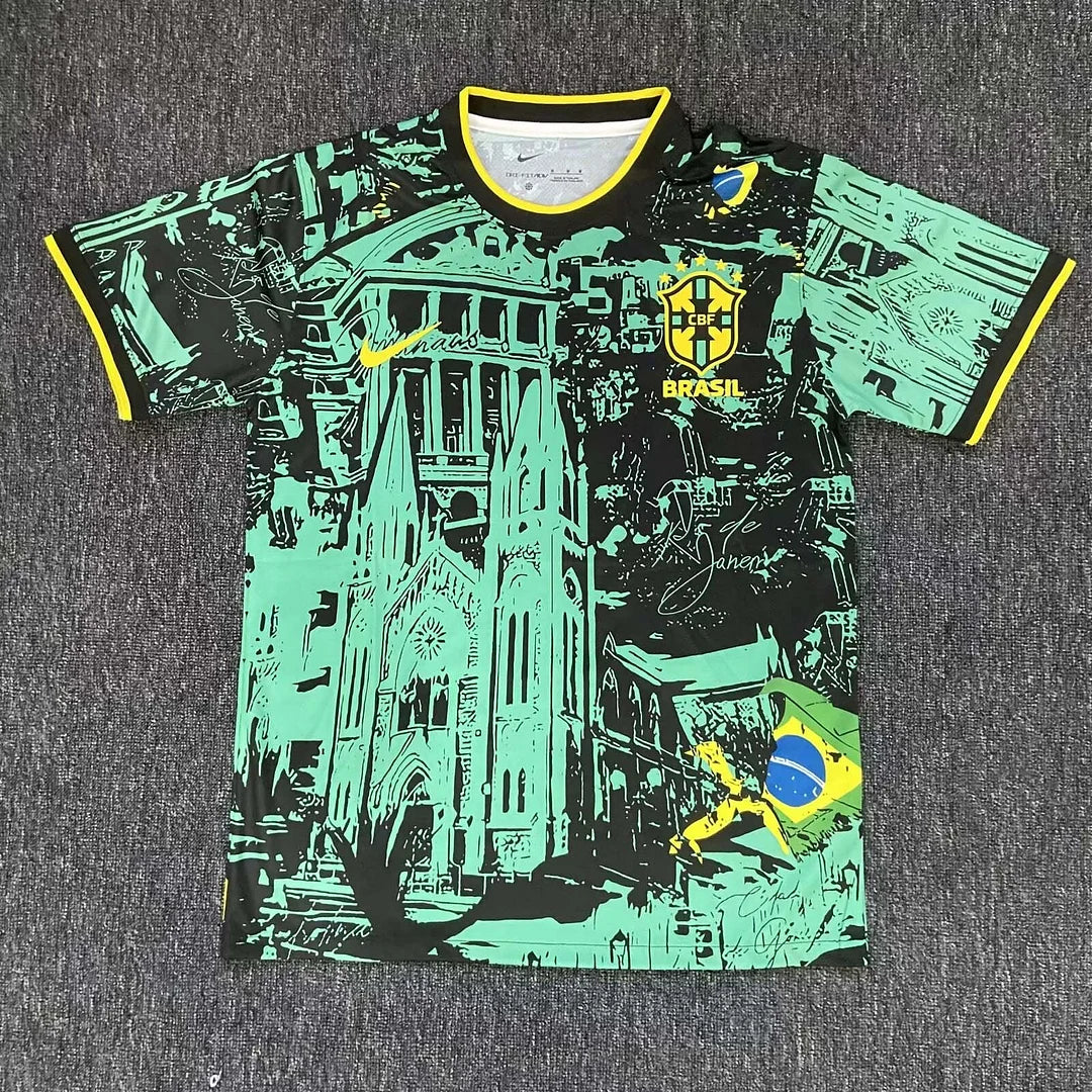 Maglia da calcio verde edizione speciale Brasile 2024