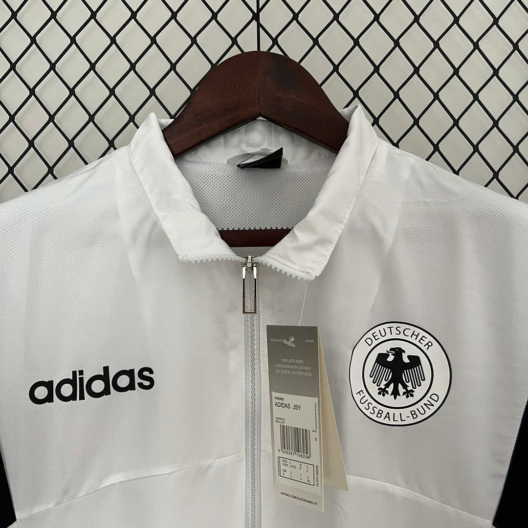 Felpa da calcio bianca antivento della Germania 2024