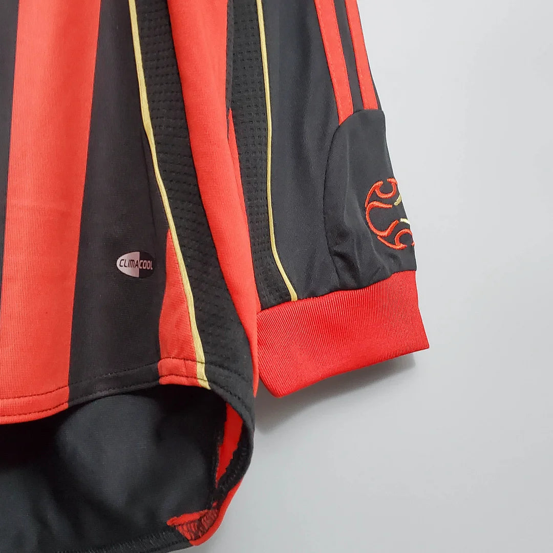 AC Milan 2006/2007 Home Long Sleeve Retro Football Shirt