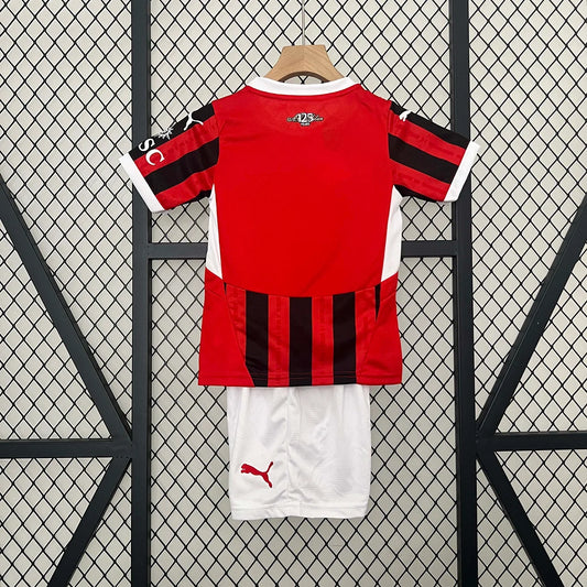 Maglia e pantaloncino da calcio Home AC Milan 2024/2025, per bambini