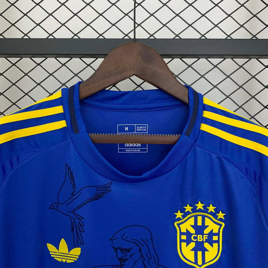 Maglia da calcio blu Jesus, edizione speciale Brasile 2025