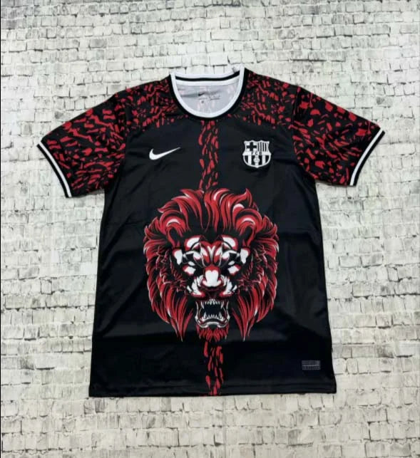 Maglia da calcio nera e rossa edizione speciale Barcellona 2024/2025