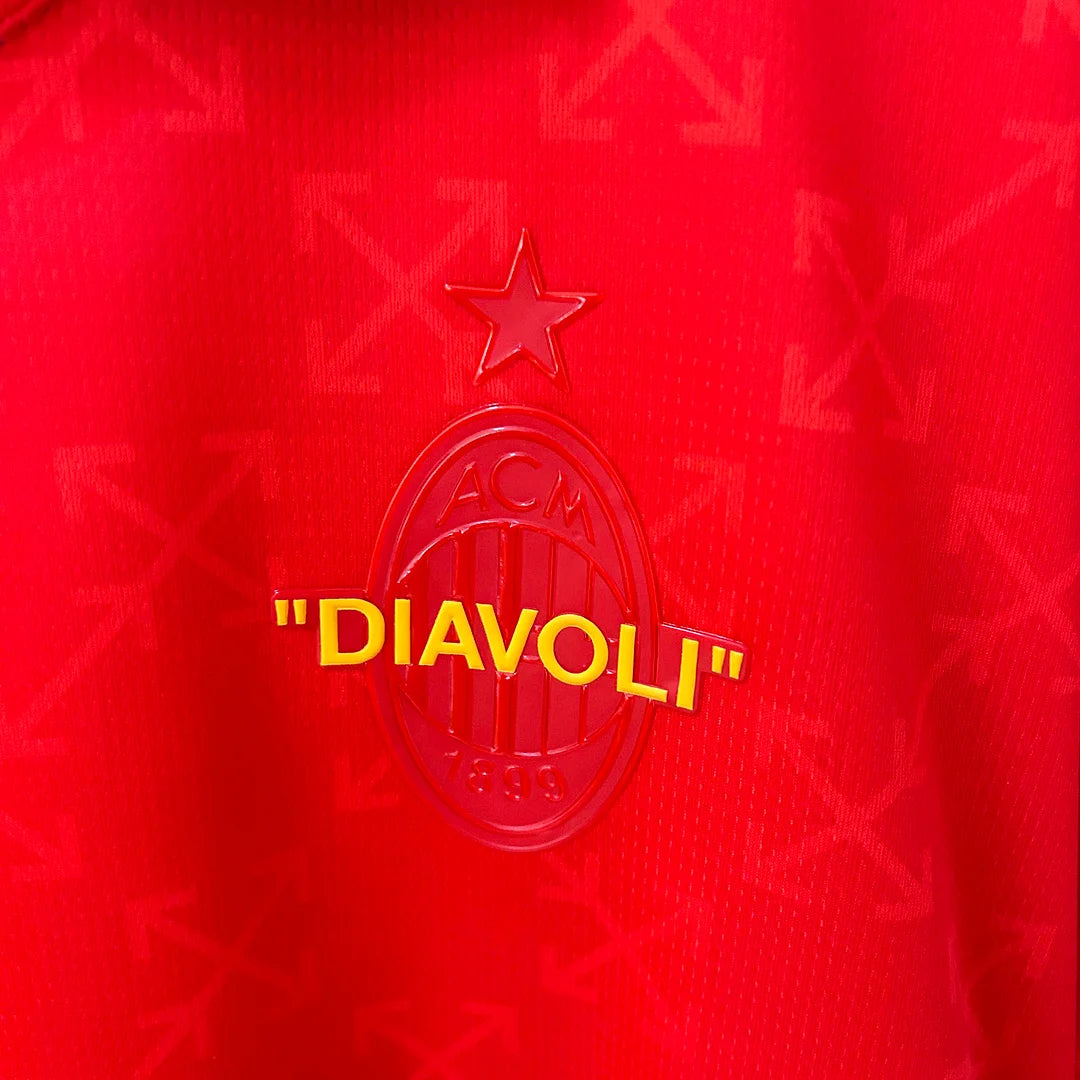 AC Milan 2024/2025 Away Red Football Shirt, Fourth Kit
