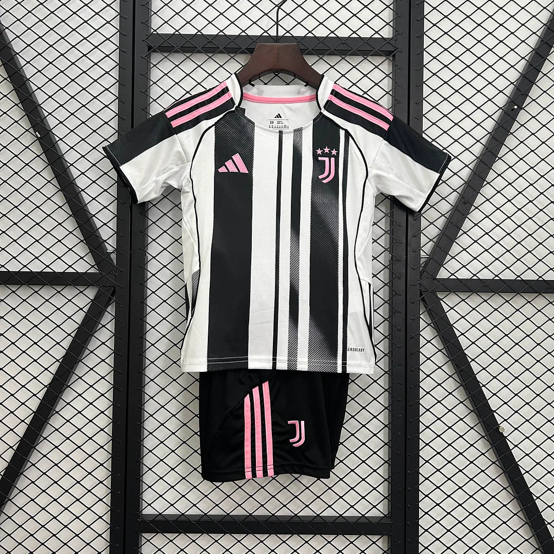 Maglia e pantaloncino da calcio Juventus Home 2025/2026, per bambini