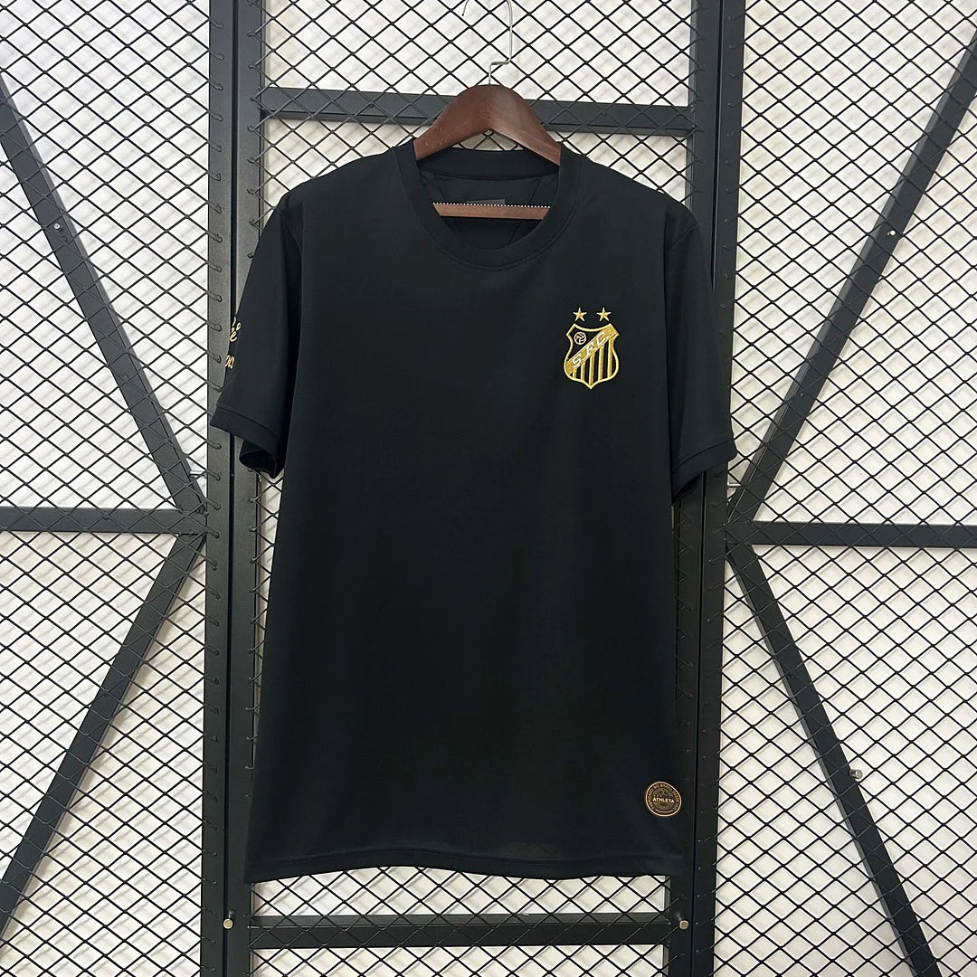 Maglia da calcio nera commemorativa del Santos 2025/2026