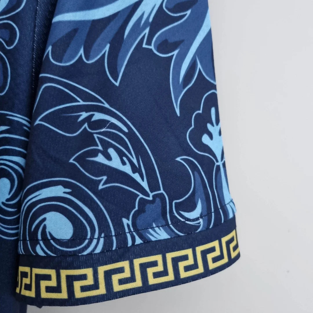 Maglia da calcio blu commemorativa dell'Italia 2022