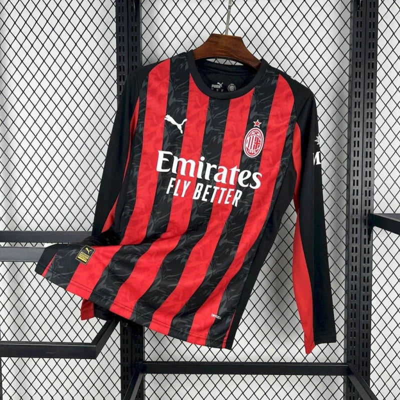 AC Milan Home 2025/2026 Long Sleeve Football Shirt