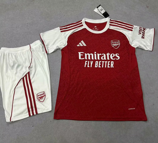 Maglia e pantaloncino da calcio Arsenal Home 2025/2026, per bambini
