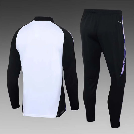 Completo da allenamento Germania Half-Pull 2024, maglia bianca