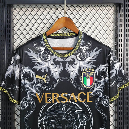 Maglia da calcio nera edizione speciale Italia 2023