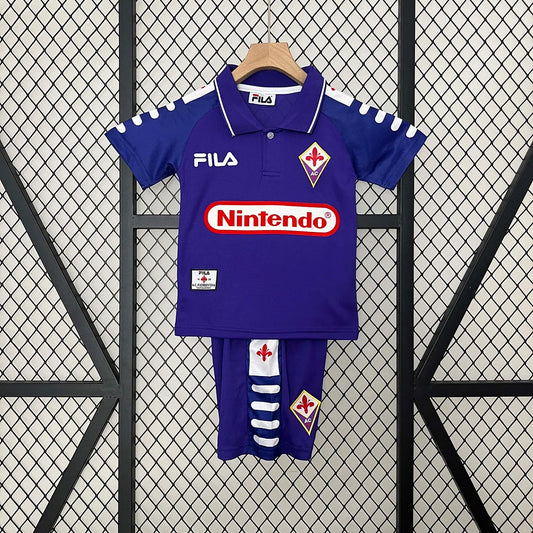 Fiorentina 1998/1999 Retro Football Shirt and Shorts for Kids