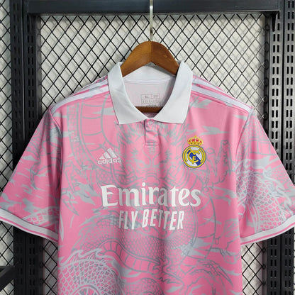 Maglia da calcio rosa drago cinese del Real Madrid 2023/2024