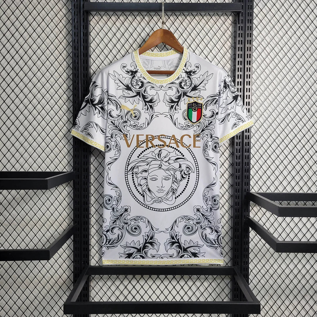 Maglia da calcio bianca edizione speciale Italia 2023