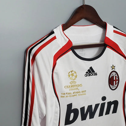 Maglia da calcio retrò a maniche lunghe AC Milan 2006/2007, da trasferta