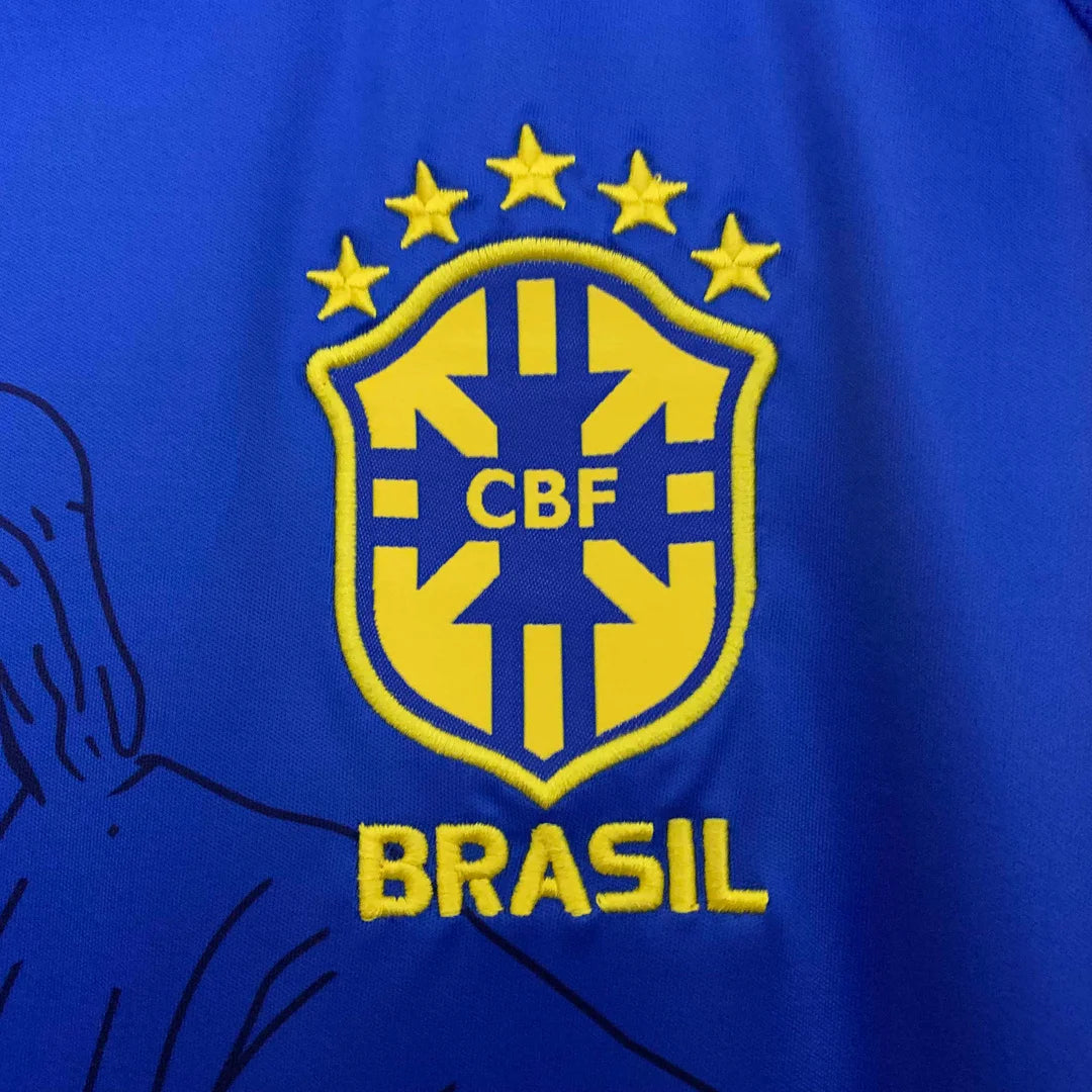Maglia da calcio blu Jesus, edizione speciale Brasile 2025