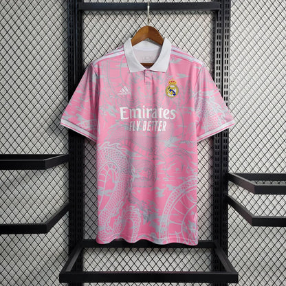 Maglia da calcio rosa drago cinese del Real Madrid 2023/2024
