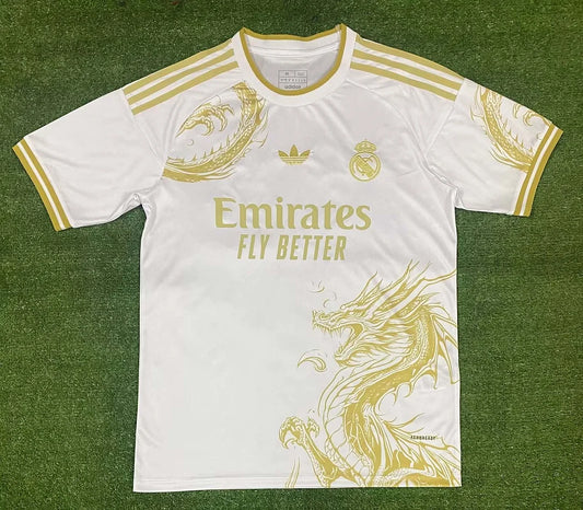 Maglia da calcio Real Madrid edizione speciale bianco oro 2024/2025