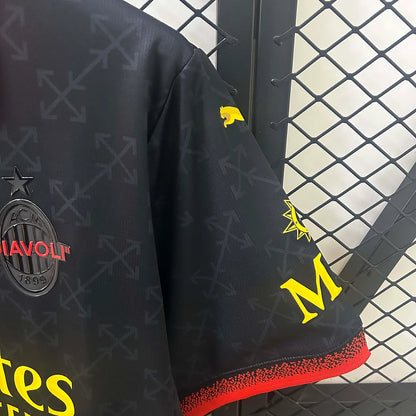 AC Milan 2024/2025 Away Black Soccer Jersey, Fourth Kit