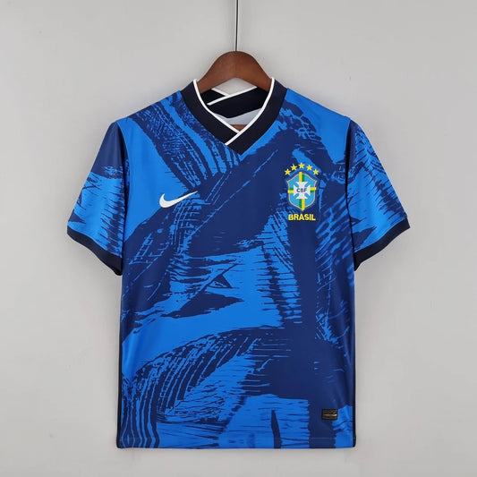 Maglia da calcio classica blu del Brasile 2022