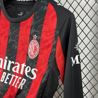 AC Milan Home 2025/2026 Long Sleeve Football Shirt