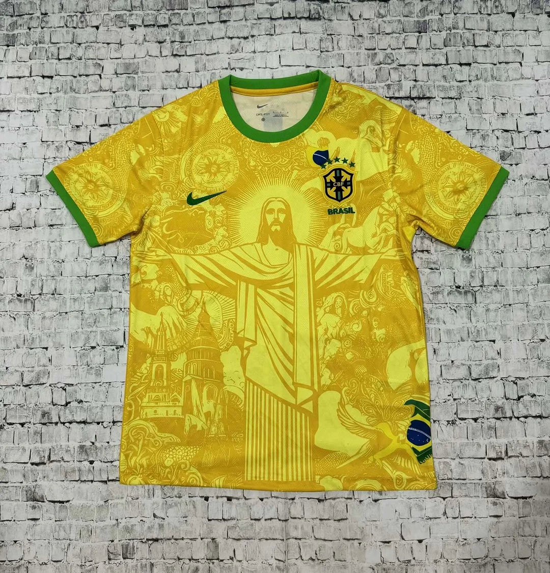 Maglia da calcio Jesus Yellow, edizione speciale Brasile 2024