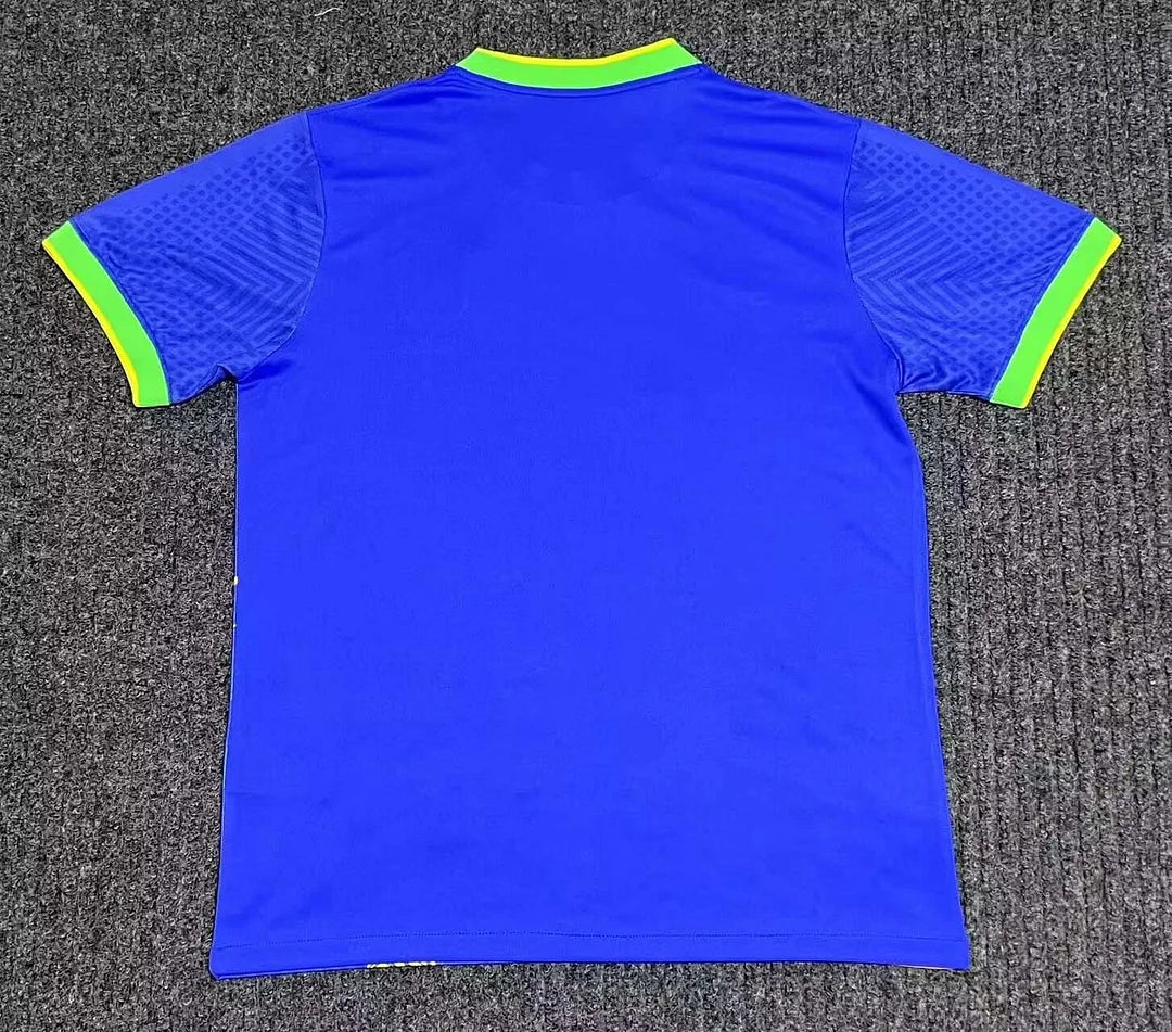 Maglia da calcio blu edizione speciale Brasile 2025