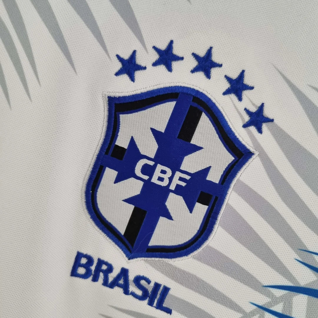 Maglia da calcio classica bianca del Brasile 2022