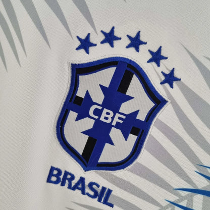 Maglia da calcio classica bianca del Brasile 2022