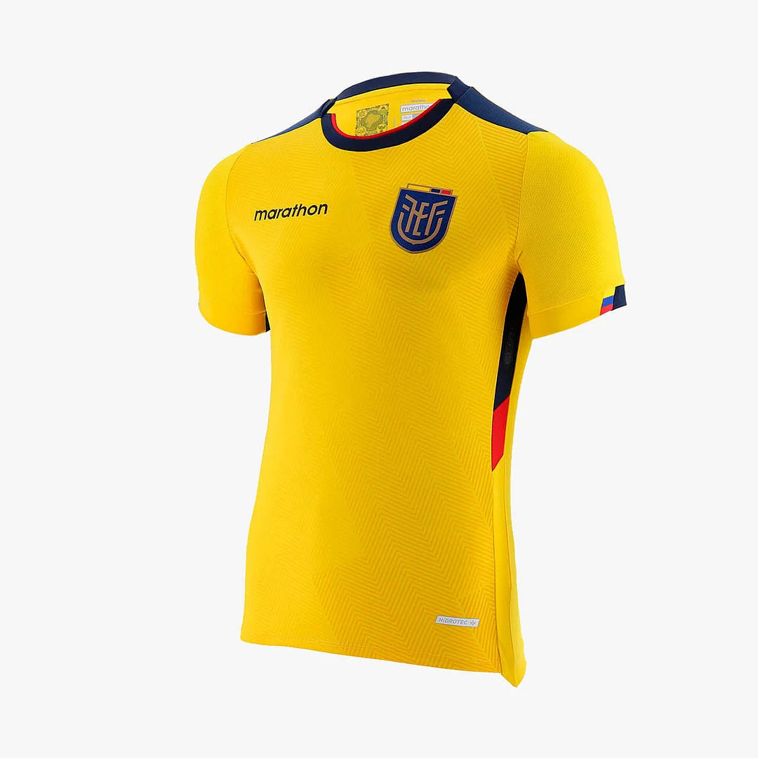 Maglia casalinga dell'Ecuador per la Coppa del Mondo FIFA 2022
